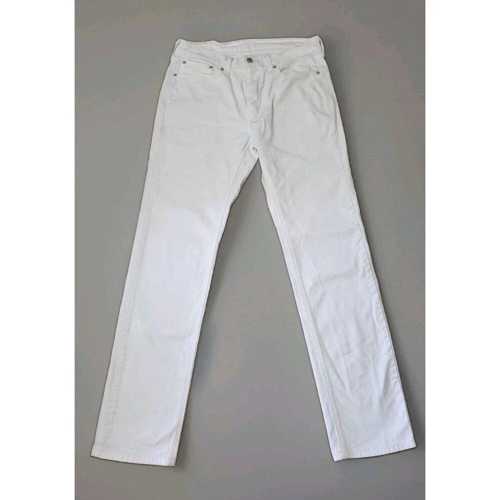 Levi's 541 Athletic Fit White Jeans Men's W31 L34 Heavyweight Bull Denim 18181
